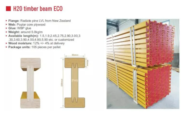 Formwork H20 Timber Beam